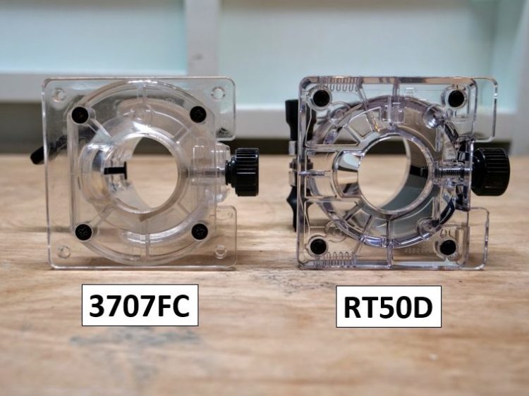 RT50Dと3707FCのベースプロテクタ比較